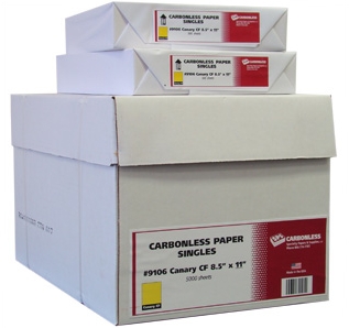 Singles Coated Front &amp; Back Carbonless Paper