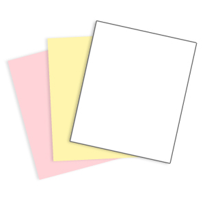 Colored 3-part Laser Paper - Collated, Multi-part Invoice Paper