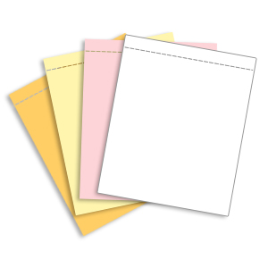 4 Part Snap-Perf Carbonless Paper